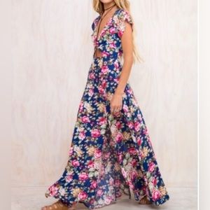 Mink Pink Born to Be Wild Maxi Dress Size Small